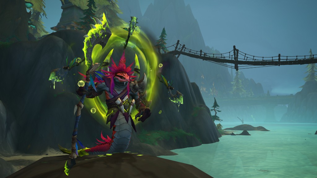 Raid encounter overlook across jungle water